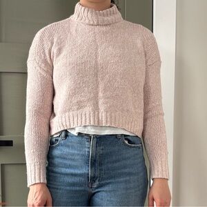 American Eagle Outfitters Pink Turtleneck Sweater